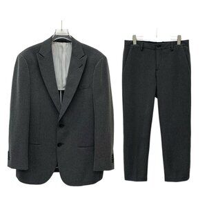 Armani black and grey single-breasted suit